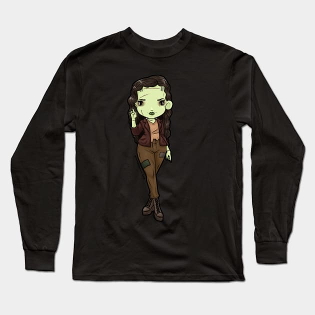 frankensteins monster Long Sleeve T-Shirt by SpacebatDesigns 